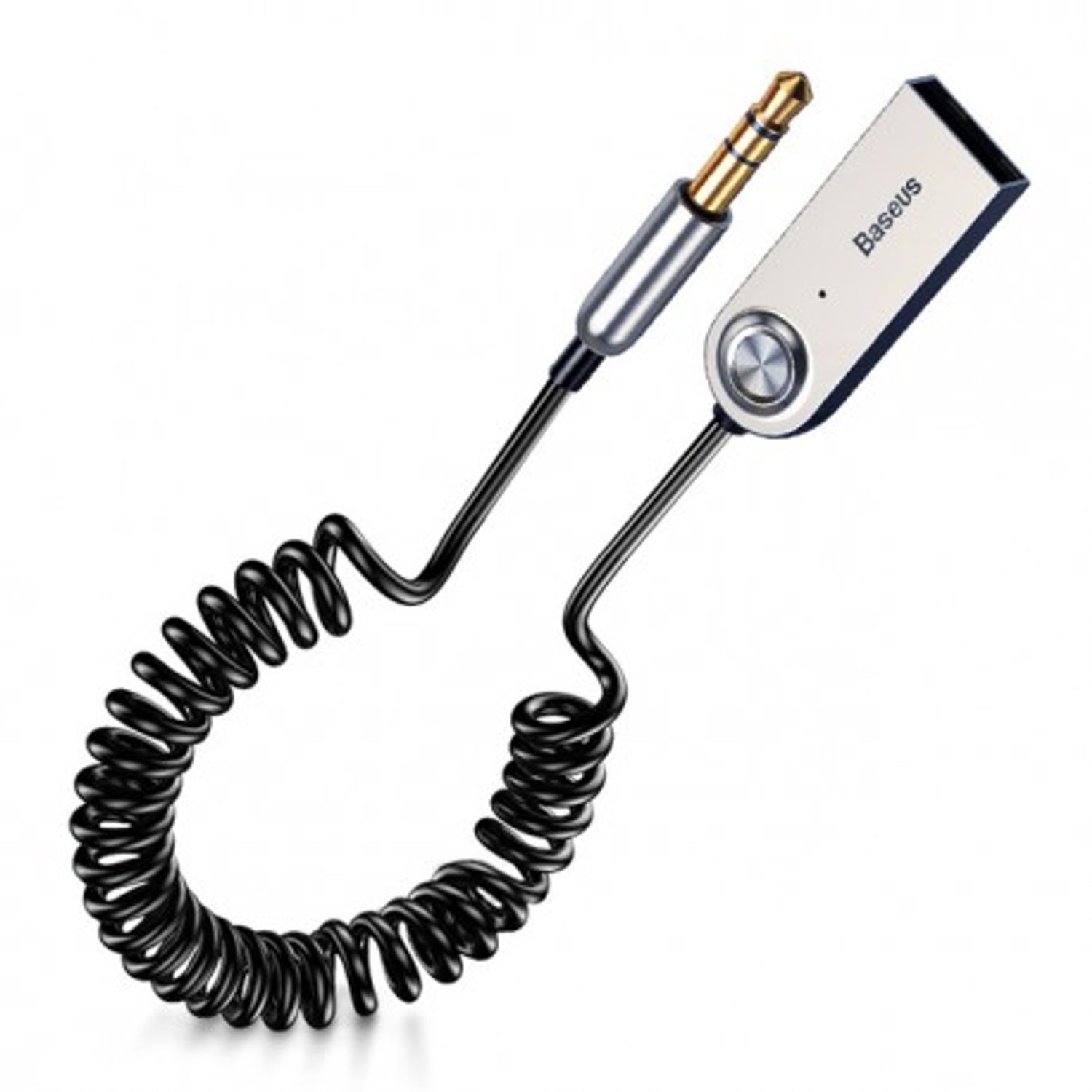 Receptor Premium Baseus Bluetooth to AUX Jack 3.5mm, Ultra Compact, Alimentare USB fotografia produsului View 5 L