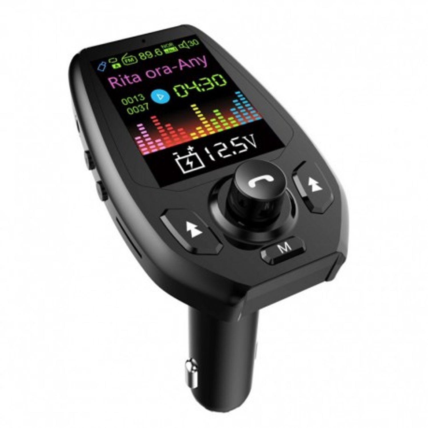 Modulator FM Transmitator Auto Techstar&reg; Onever, Bluetooth 4.0, Wireless, Mp3 Player 3.1A 2xUSB Charger fotografia produsului View 2 L