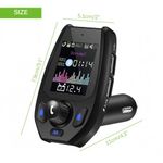 Modulator FM Transmitator Auto Techstar&reg; Onever, Bluetooth 4.0, Wireless, Mp3 Player 3.1A 2xUSB Charger fotografia produsului View 6 S
