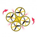 Drona Anti Coliziune, Inteligenta, cu LED, Techstar&reg; Firefly, Greutate 73g, RC Gravity cu Telecomanda, Quadcopter Smar fotografia produsului View 3 S