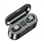 Casti F9 Mini Smart TWS Techstar&reg;, Wireless, Bluetooth V5.0, SplashResistent, Touch, iOS, Android, Negru fotografia produsului