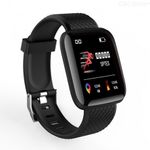 Ceas Smartwatch Techstar&reg; D13, Negru, Bluetooth 4.0, Compatibil Android & iOS, Unisex, Rezistent la Apa fotografia produsului View 4 S