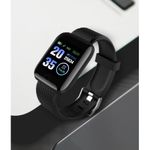 Ceas Smartwatch Techstar&reg; D13, Negru, Bluetooth 4.0, Compatibil Android & iOS, Unisex, Rezistent la Apa fotografia produsului View 2 S