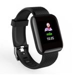 Ceas Smartwatch Techstar&reg; D13, Negru, Bluetooth 4.0, Compatibil Android & iOS, Unisex, Rezistent la Apa fotografia produsului View 7 S