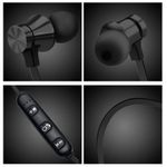 Casti Wireless Bluetooth Sport BT4, Waterproof, Tip In-Ear Headset, Microfon Incorporat, Negru fotografia produsului View 2 S
