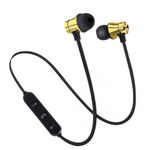 Casti Wireless Bluetooth Sport BT4, Waterproof, Tip In-Ear Headset, Microfon Incorporat, Auriu fotografia produsului View 2 S