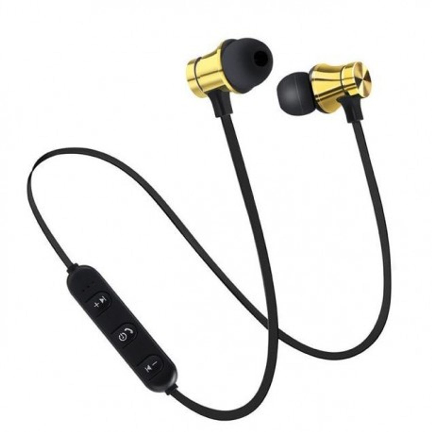 Casti Wireless Bluetooth Sport BT4, Waterproof, Tip In-Ear Headset, Microfon Incorporat, Auriu fotografia produsului View 2 L