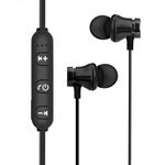 Casti Wireless Bluetooth Sport BT4, Waterproof, Tip In-Ear Headset, Microfon Incorporat, Negru fotografia produsului View 5 S