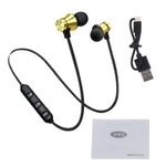 Casti Wireless Bluetooth Sport BT4, Waterproof, Tip In-Ear Headset, Microfon Incorporat, Auriu fotografia produsului View 4 S