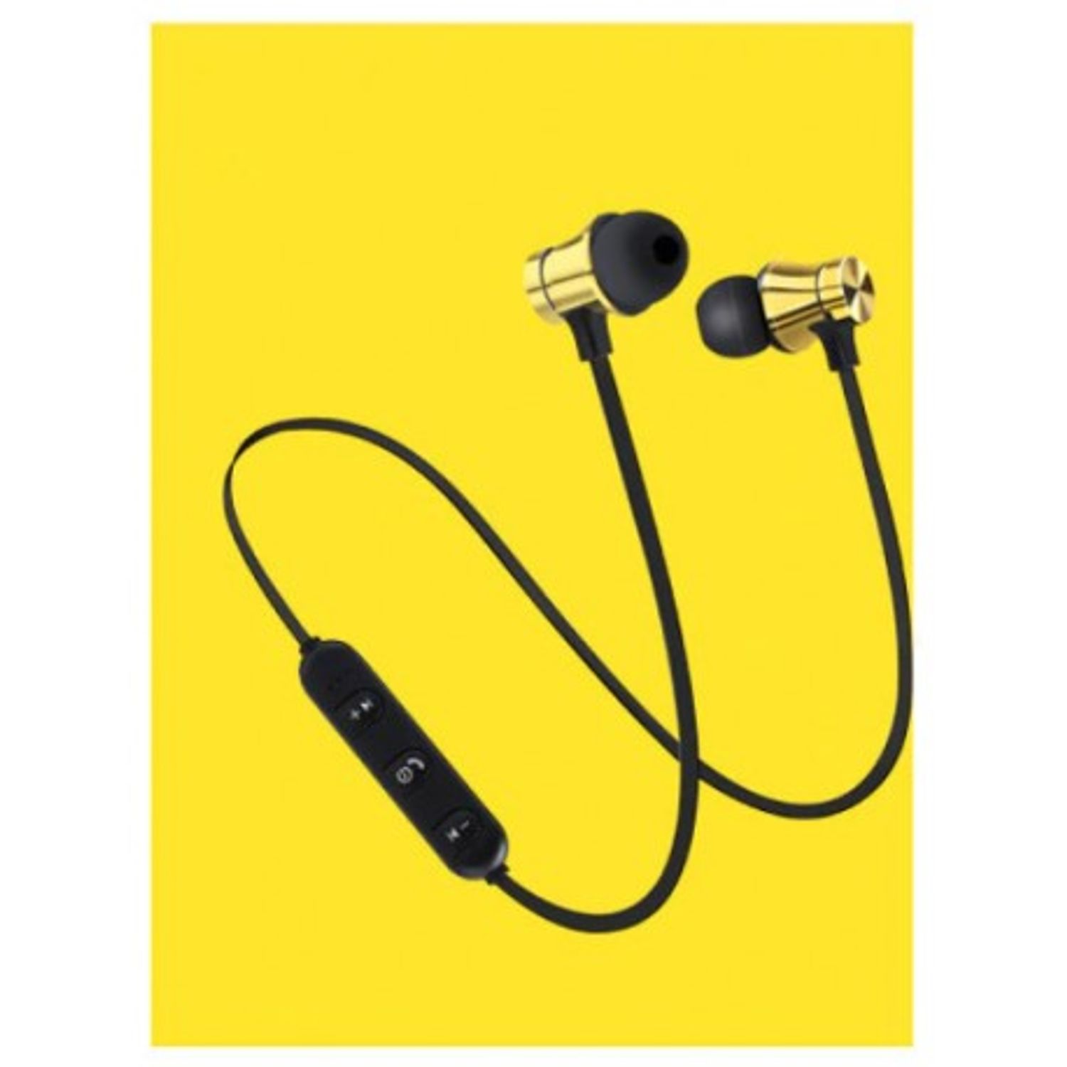 Casti Wireless Bluetooth Sport BT4, Waterproof, Tip In-Ear Headset, Microfon Incorporat, Auriu fotografia produsului
