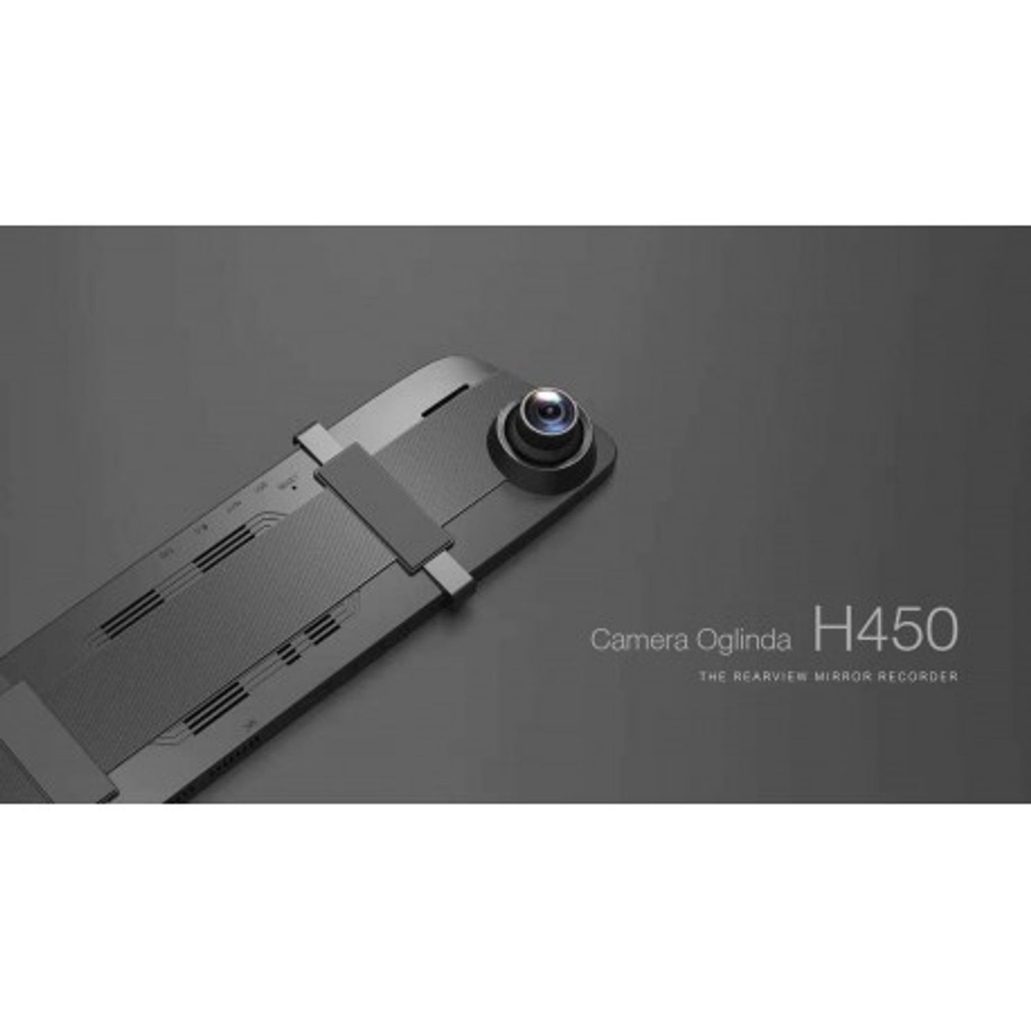 Camera Video Auto tip Oglinda Techstar DVR H450 Dubla FullHD, Night Vision, Senzor Gravitational, Unghi 170&deg; fotografia produsului View 3 L