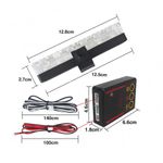 Set 4x6 Lumini LED Tip Stroboscop De Avertizare Flash Rosu si Albastru Alimentare 12V fotografia produsului View 5 S