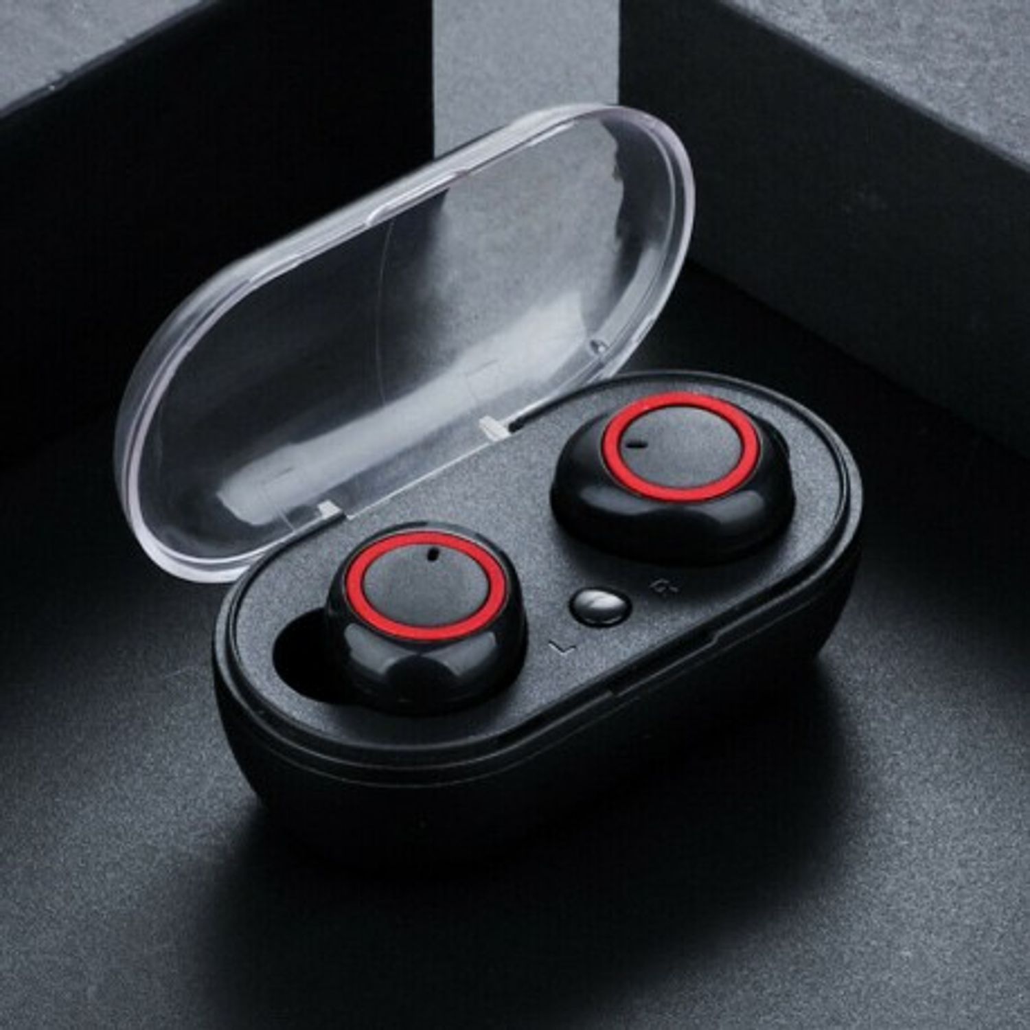 Casti Bluetooth Wireless Techstar&reg; TWS Earbud cu Tehnologie BT 5.0 Negru fotografia produsului