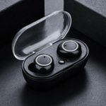 Casti Bluetooth Wireless Techstar&reg; TWS Earbud cu Tehnologie BT 5.0 Negru fotografia produsului View 2 S