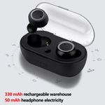 Casti Bluetooth Wireless Techstar&reg; TWS Earbud cu Tehnologie BT 5.0 Negru fotografia produsului View 3 S