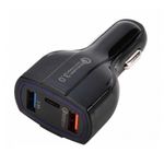Incarcator Auto Techstar&reg; Turbo Fast, 5V, 3.5A ,QC3.0, DUAL USB, Universal, Negru fotografia produsului View 7 S