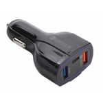 Incarcator Auto Techstar&reg; Turbo Fast, 5V, 3.5A ,QC3.0, DUAL USB, Universal, Negru fotografia produsului View 8 S