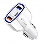 Incarcator Auto Techstar&reg; Turbo Fast, 5V, 3.5A ,QC3.0, DUAL USB, Universal, Alb fotografia produsului View 7 S