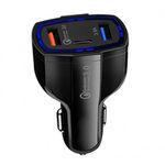 Incarcator Auto Techstar&reg; Turbo Fast, 5V, 3.5A ,QC3.0, DUAL USB, Universal, Negru fotografia produsului View 9 S
