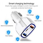 Incarcator Auto Techstar&reg; Turbo Fast, 5V, 3.5A ,QC3.0, DUAL USB, Universal, Alb fotografia produsului View 5 S