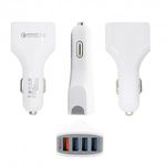 Incarcator Auto Techstar&reg; Turbo Fast, 5V, 3.5A ,QC3.0, DUAL USB, Universal, Alb fotografia produsului