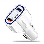 Incarcator Auto Techstar&reg; Turbo Fast, 5V, 3.5A ,QC3.0, DUAL USB, Universal, Alb fotografia produsului View 11 S