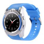 Ceas Smartwatch V8 Albastru HandsFree Bluetooth 3.0 Micro SIM Android Camera 1.3MP fotografia produsului