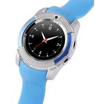 Ceas Smartwatch V8 Albastru HandsFree Bluetooth 3.0 Micro SIM Android Camera 1.3MP fotografia produsului View 4 S