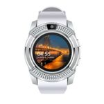 Ceas Smartwatch Techstar® V8, Handsfree, Bluetooth 3.0, SIM, Compatibil Android & iOS, Camera 1.3MP, Alb fotografia produsului View 3 S