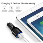 Incarcator Auto Dual 2 USB Techstar&reg; Qualcomm Quick Charge 3.0 Adaptor 9V 2A Bricheta Negru fotografia produsului View 4 S