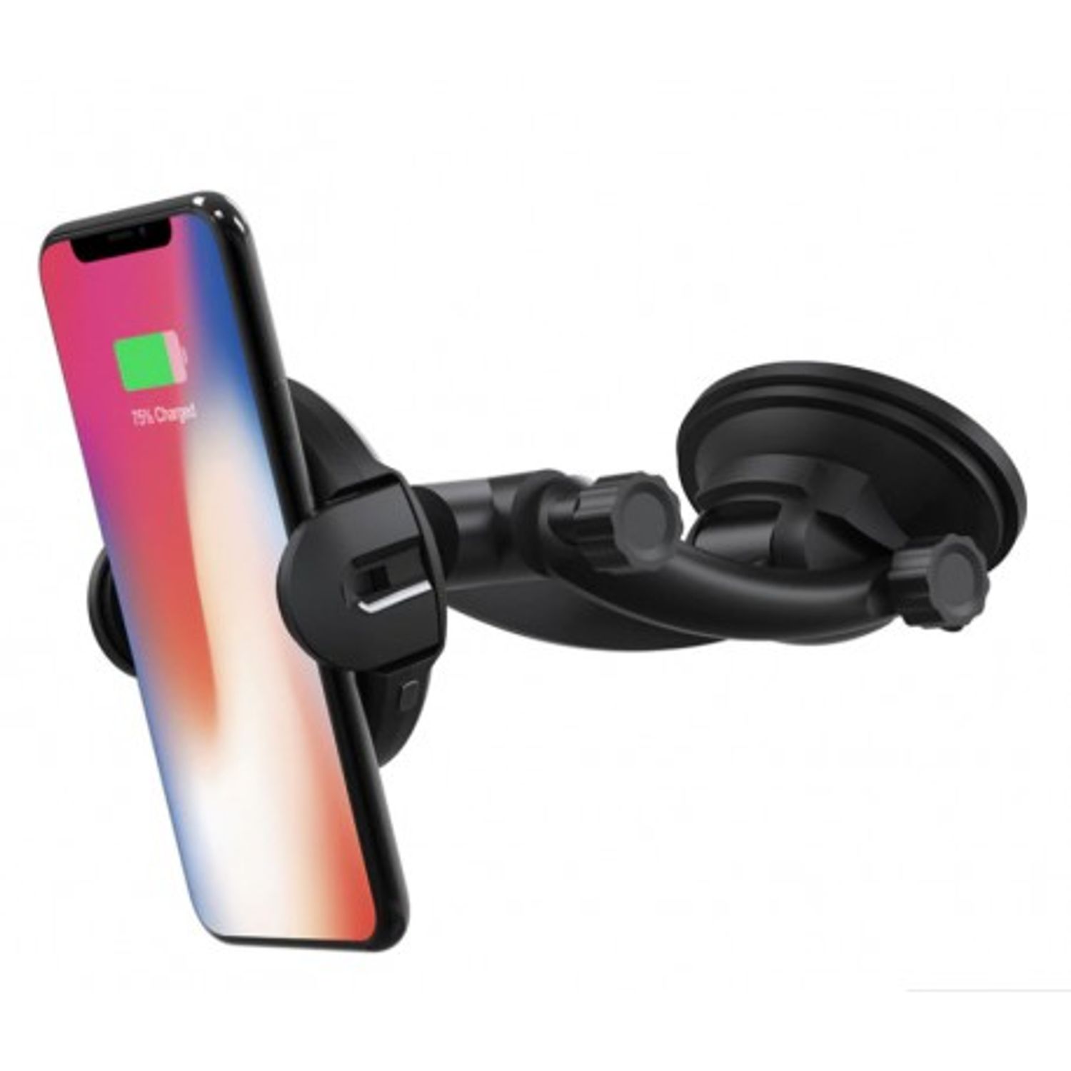 Suport Incarcator Telefon Auto Wireless DCAE Techstar&reg; W5 Fast Charging Senzor Infrarosu Qi pentru Android si IoS fotografia produsului View 7 L