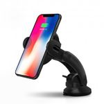 Suport Incarcator Telefon Auto Wireless DCAE Techstar&reg; W5 Fast Charging Senzor Infrarosu Qi pentru Android si IoS fotografia produsului View 2 S