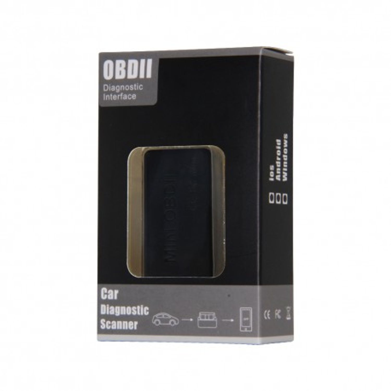 Interfata Diagnoza Auto Mini Negru Obd2 Wireless Bluetooth ELM327, Cititor de Coduri cu Soft Inclus Gratuit Android fotografia produsului View 7 L