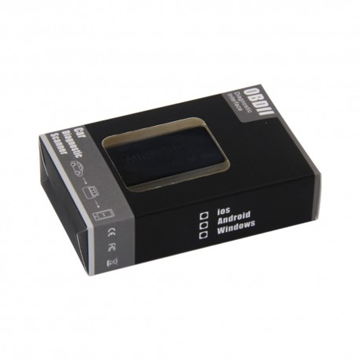 Interfata Diagnoza Auto Mini Negru Obd2 Wireless Bluetooth ELM327, Cititor de Coduri cu Soft Inclus Gratuit Android fotografia produsului View 6 L