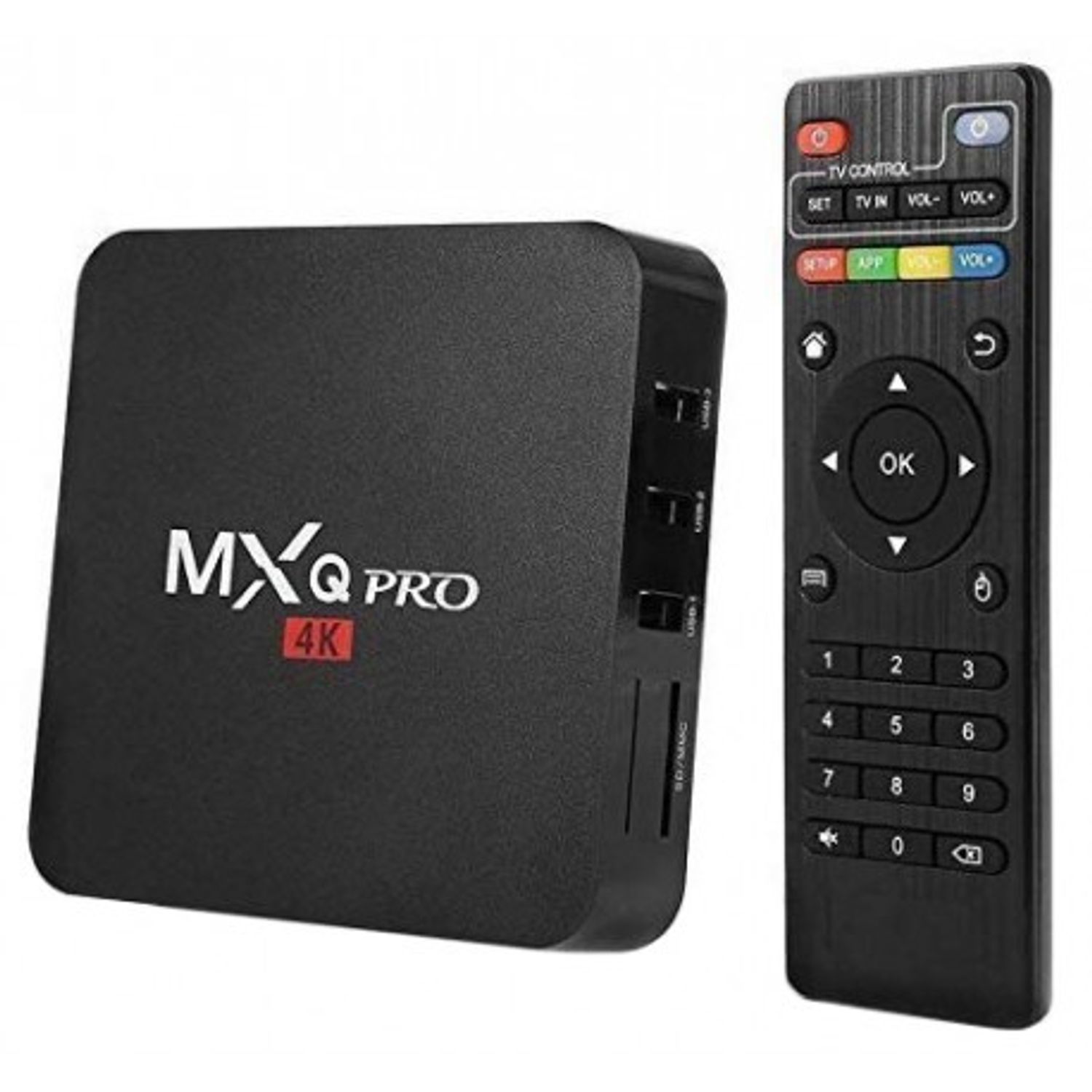 Mini PC Android 7 Media Player, TV Box MXQ PRO UltraHD 4K Quad-Core 64 Bit 1GB RAM, 8GB ROM Wireless, Ethernet fotografia produsului View 10 L