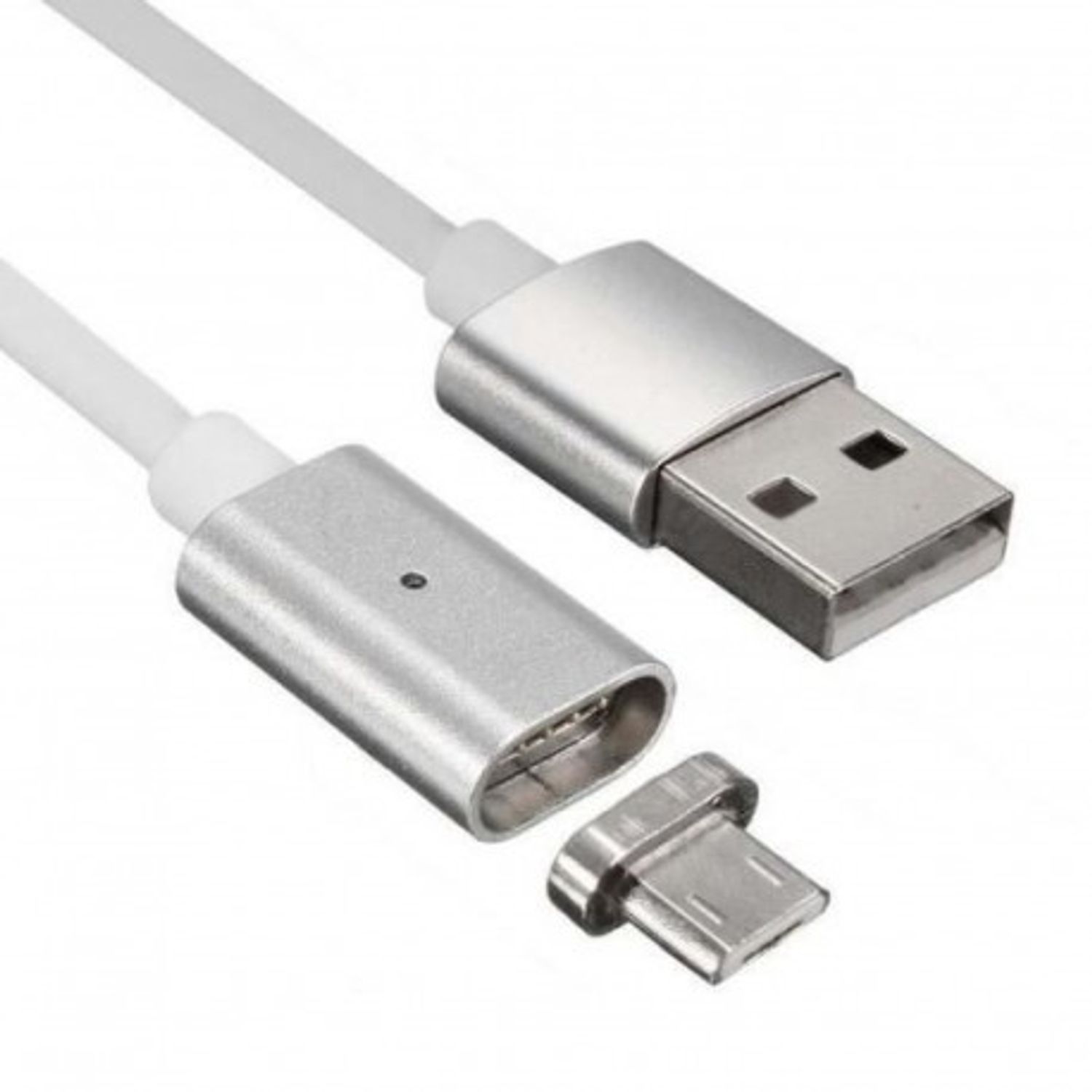 Cablu Magnetic Android Universal Micro Usb Argintiu fotografia produsului View 3 L