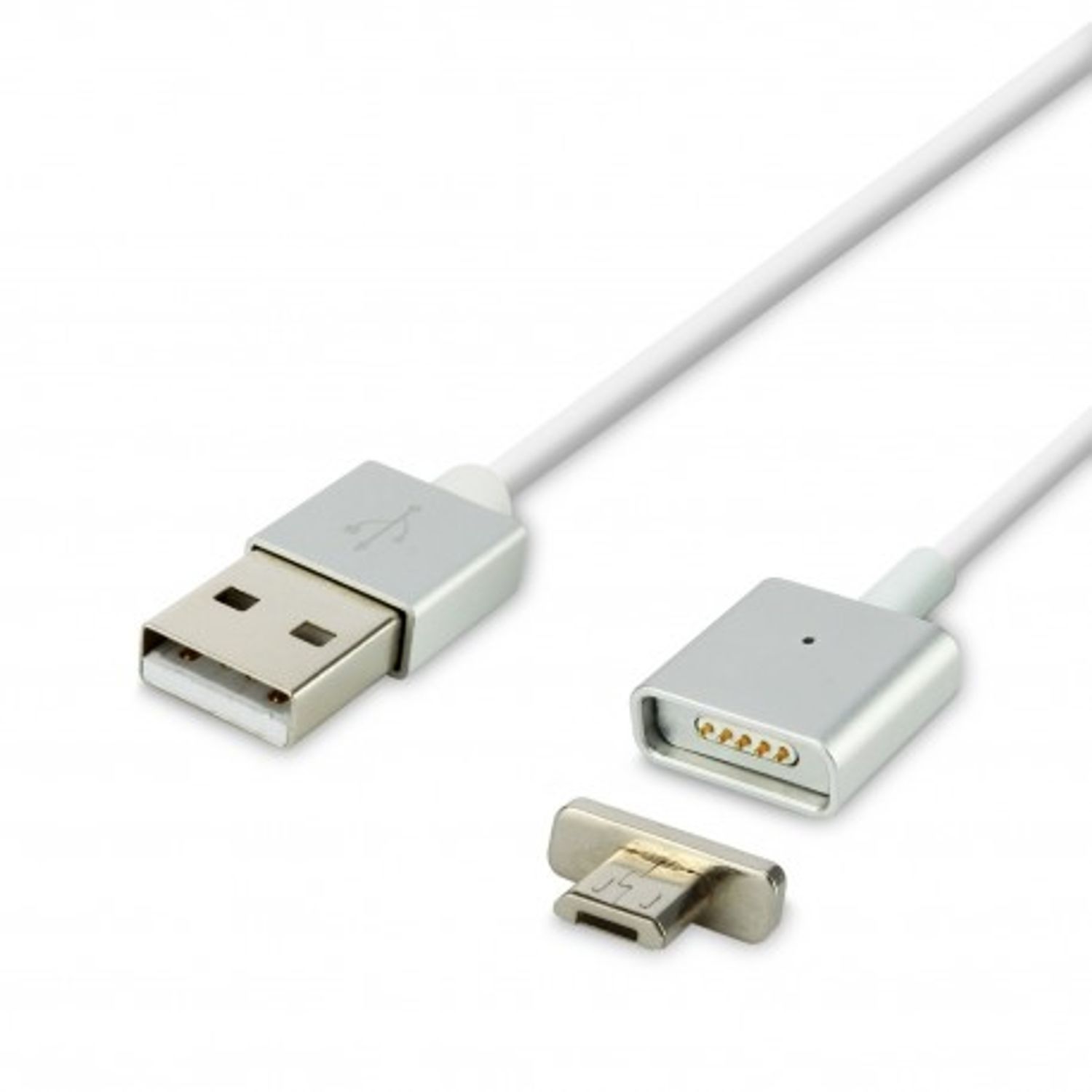Cablu Magnetic Android Universal Micro Usb Argintiu fotografia produsului View 5 L