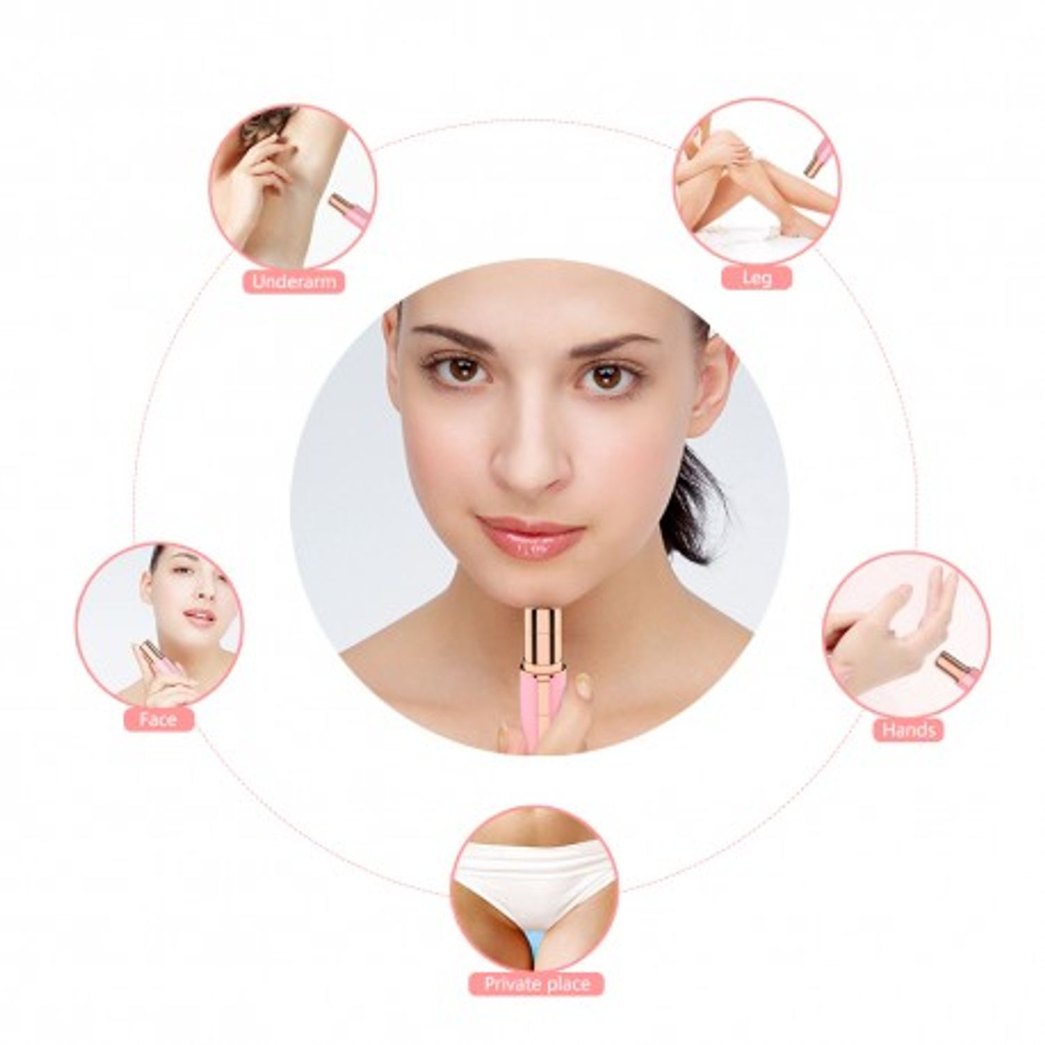 Epilator facial Tip Ruj Electric  Finishing Touch fotografia produsului View 2 L