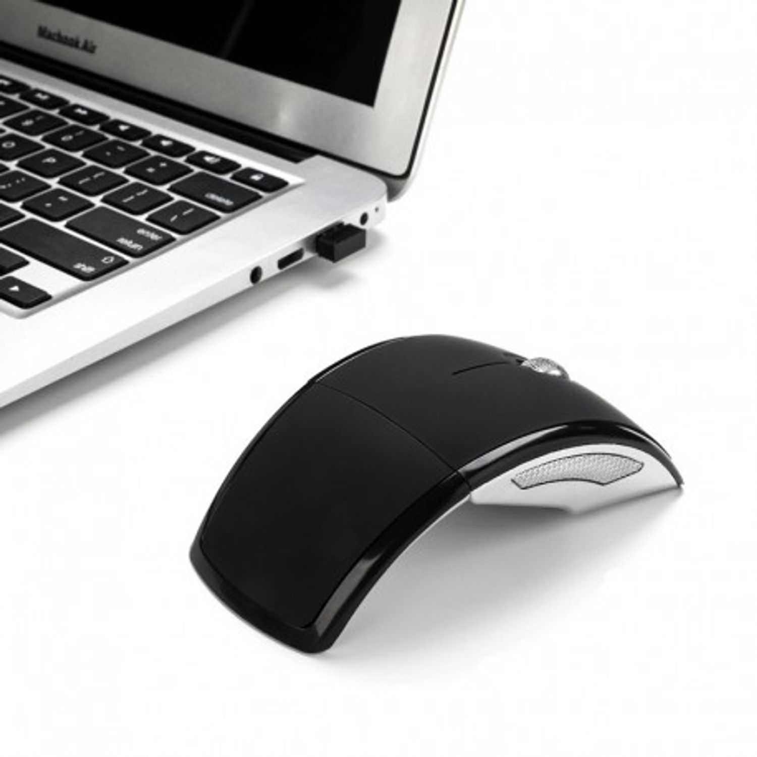 Mouse Wireless Pliabil M1 2.4G USB Receiver pentru Laptop PC fotografia produsului
