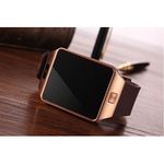 Smartwatch Bluetooth DZ09 MTK Compatibil SIM si MicroSD cu Camera Auriu fotografia produsului View 3 S