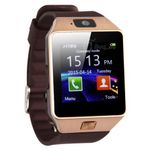 Smartwatch Bluetooth DZ09 MTK Compatibil SIM si MicroSD cu Camera Auriu fotografia produsului