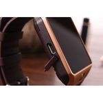 Smartwatch Bluetooth DZ09 MTK Compatibil SIM si MicroSD cu Camera Auriu fotografia produsului View 5 S