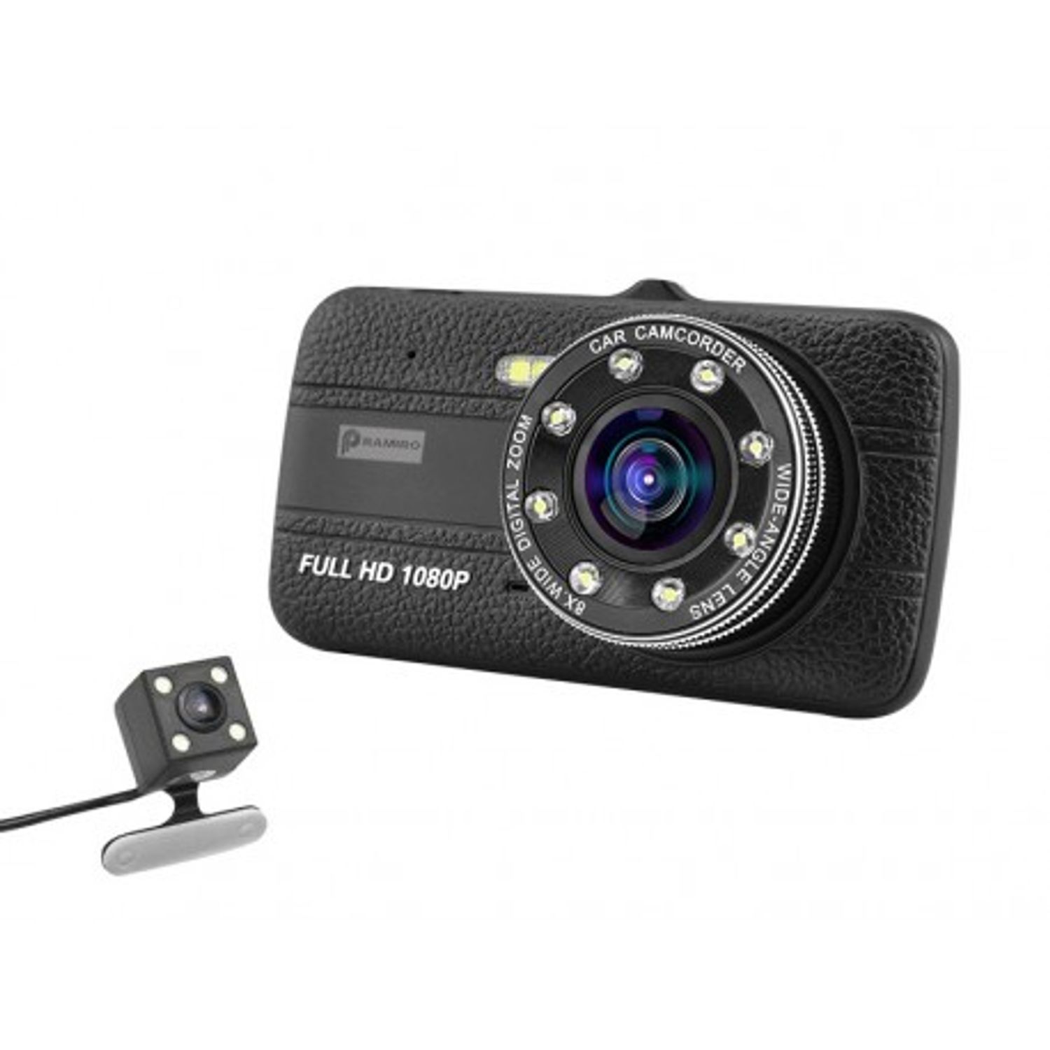 Camera Video Auto Novatek T800 Dubla 8 Led-uri Nightvision tip LED FullHD 12MPx si Display 4" fotografia produsului View 7 L
