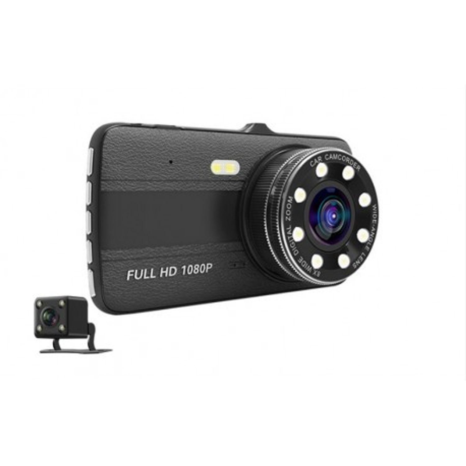 Camera Video Auto Novatek T800 Dubla 8 Led-uri Nightvision tip LED FullHD 12MPx si Display 4" fotografia produsului View 2 L