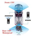 Camera Video Auto Novatek T800 Dubla 8 Led-uri Nightvision tip LED FullHD 12MPx si Display 4" fotografia produsului View 9 S