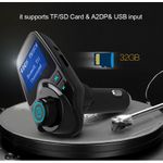 Modulator FM Auto Hands Free T11 cu Bluetooth, Citire USB si MicroSD Mp3 Player fotografia produsului View 4 S
