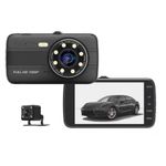 Camera Video Auto Novatek T800 Dubla 8 Led-uri Nightvision tip LED FullHD 12MPx si Display 4" fotografia produsului