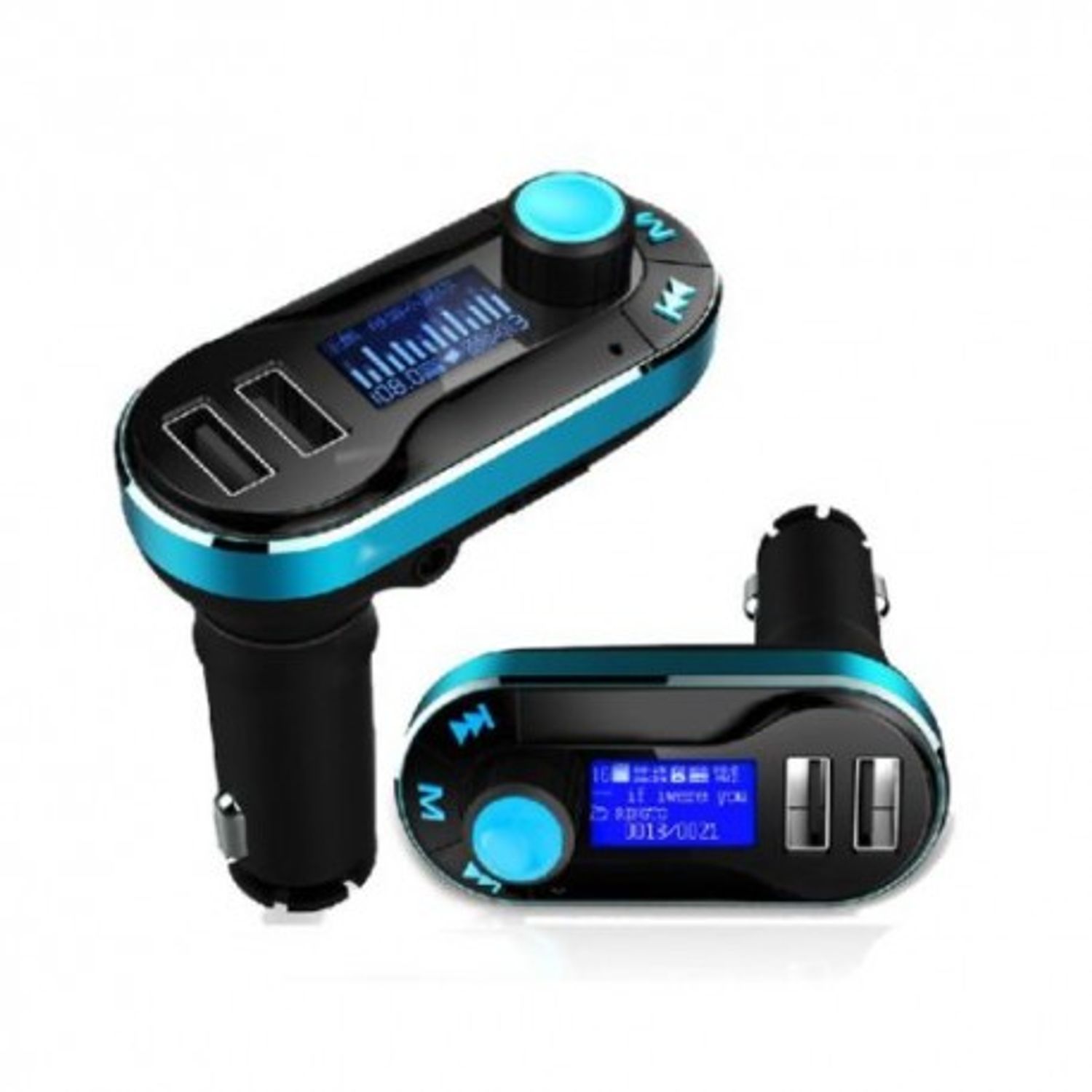 Modulator FM si Car Kit Bluetooth si MP3, BG02 Incarcator Auto cu doua porturi USB si Transmitator fotografia produsului View 3 L