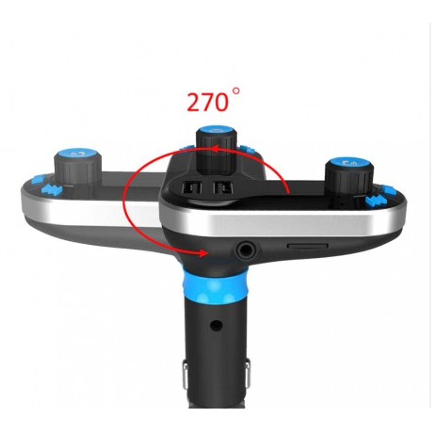 Modulator FM si Car Kit Bluetooth si MP3, BG02 Incarcator Auto cu doua porturi USB si Transmitator fotografia produsului View 9 L