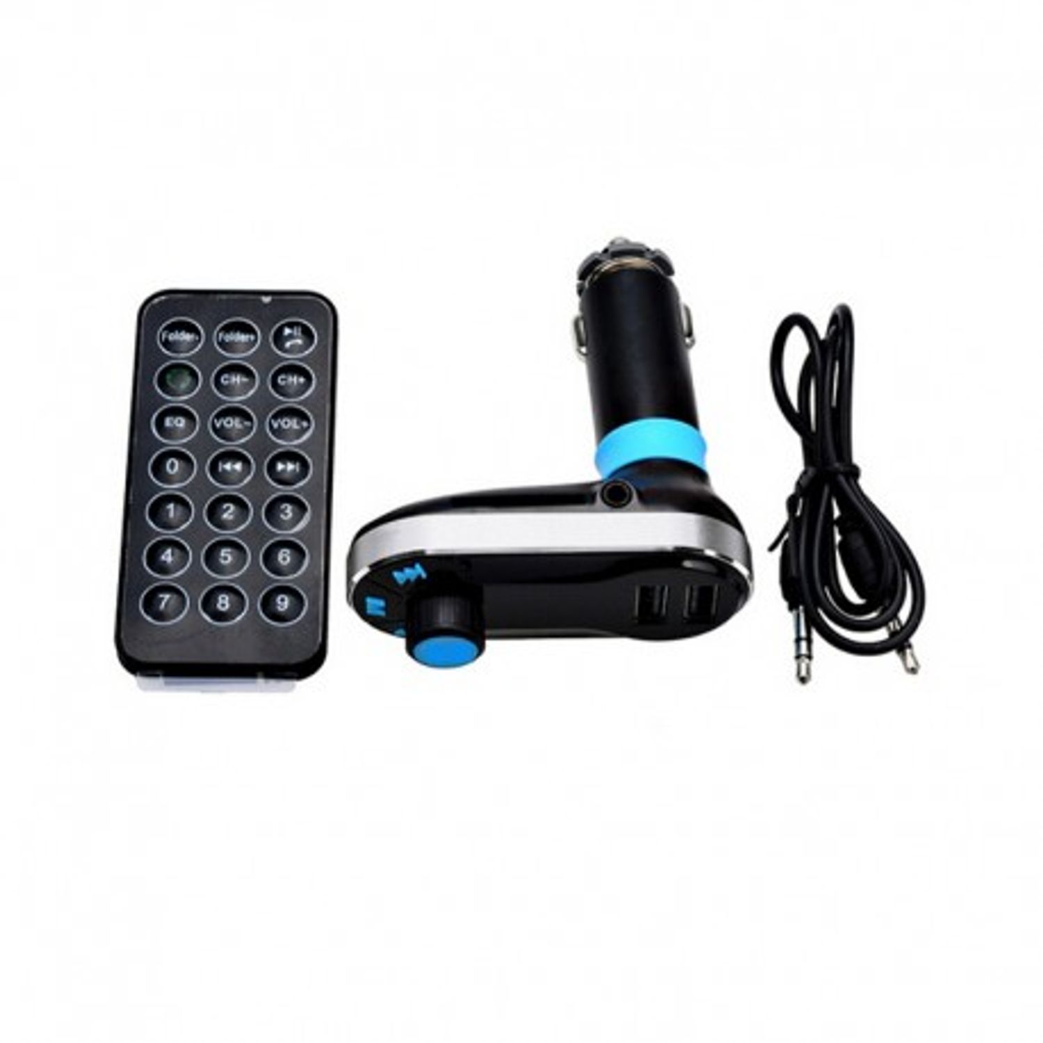 Modulator FM si Car Kit Bluetooth si MP3, BG02 Incarcator Auto cu doua porturi USB si Transmitator fotografia produsului